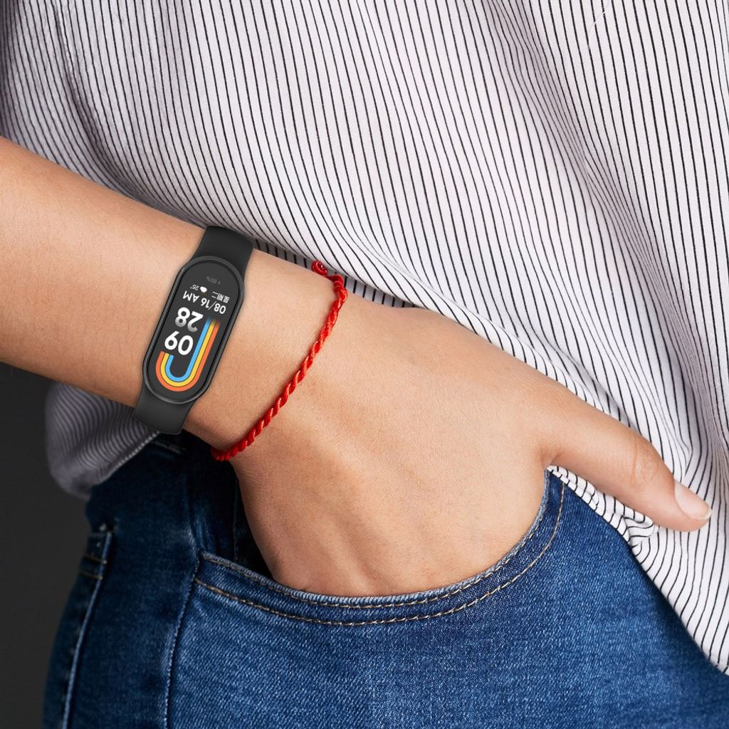 Xiaomi Smart Band 9 NFC/9/8 NFC/8 Silikone Urrem - Sort
