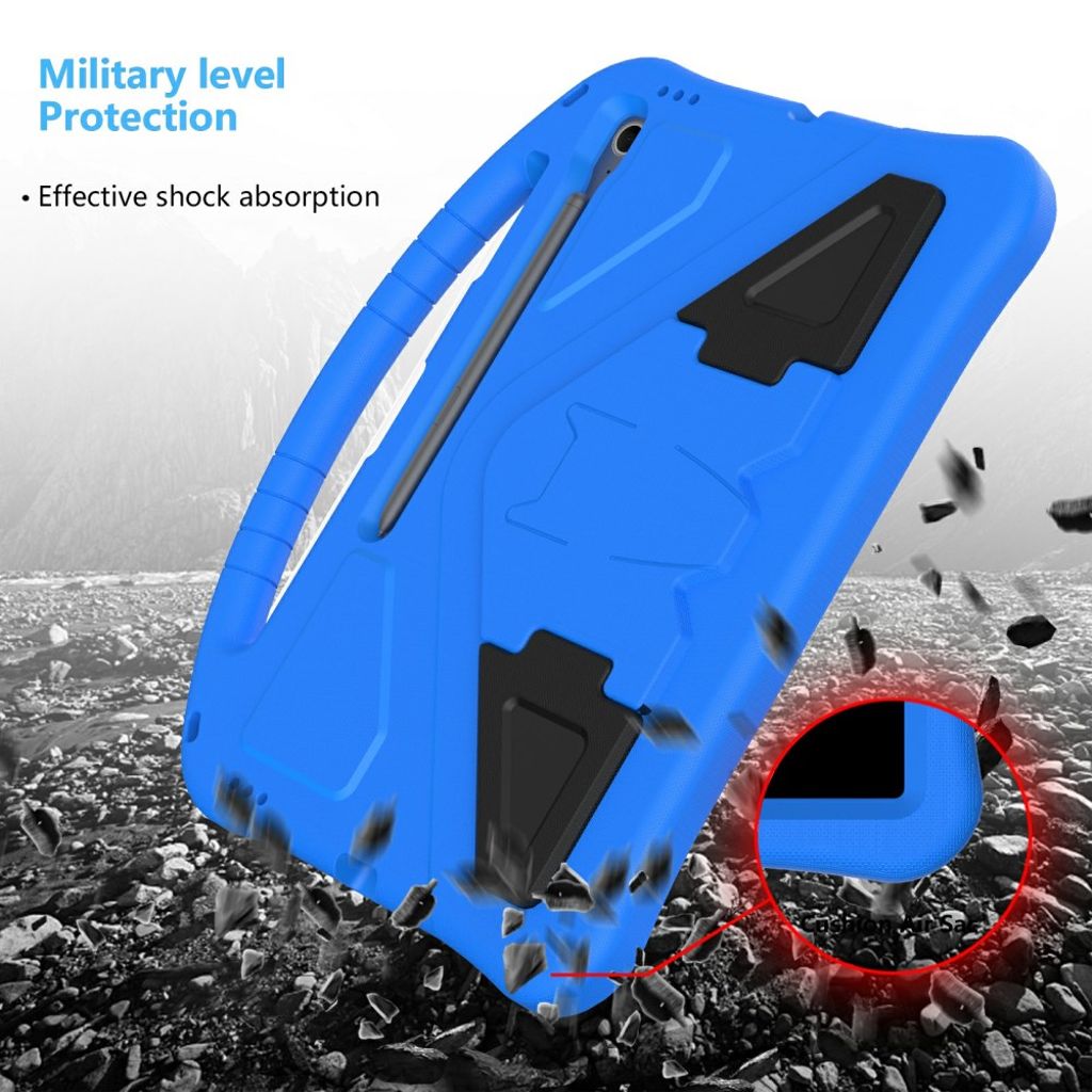 Samsung Galaxy Tab S10 FE Plus Case with Handle stand - Blue