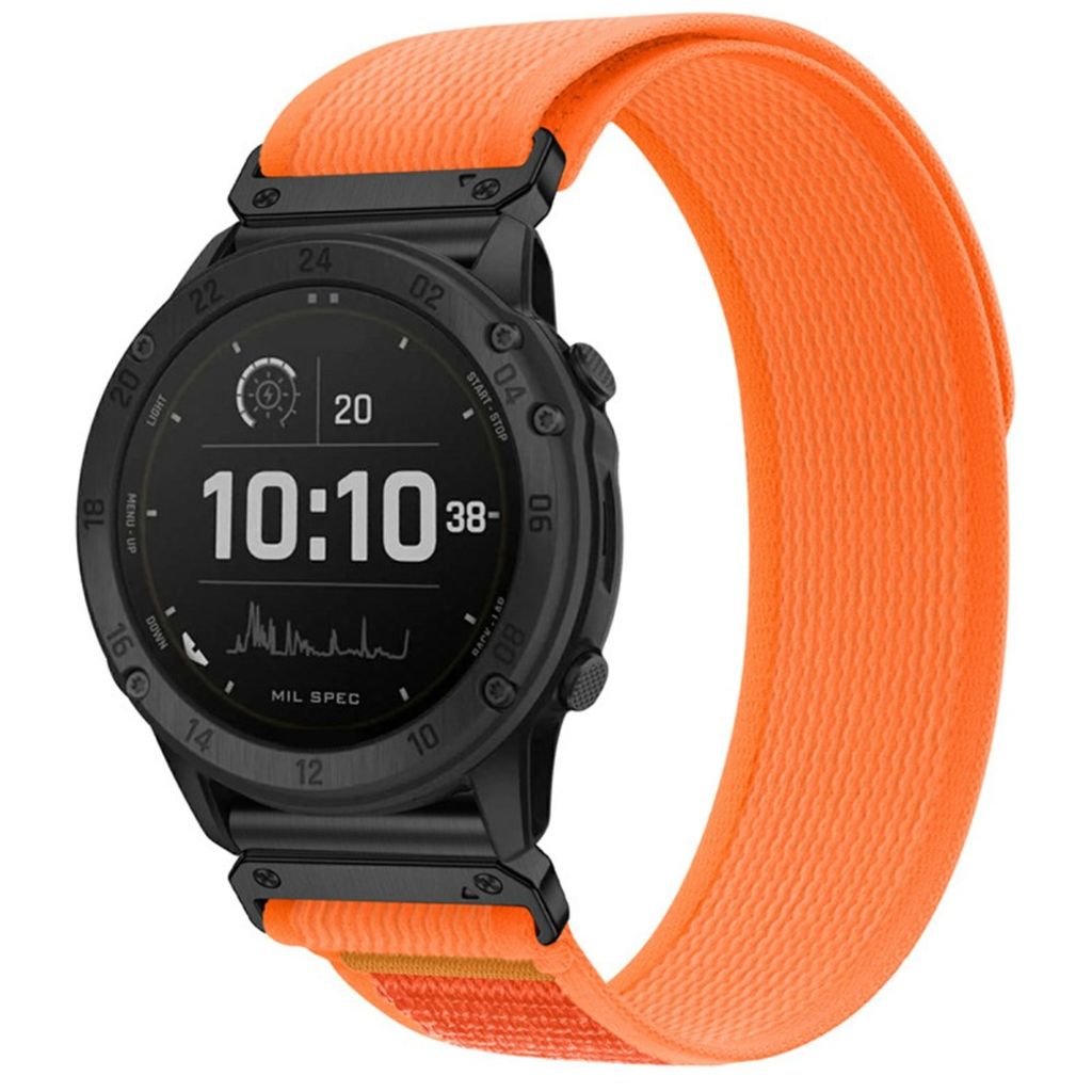 Garmin Fenix 8 Pro/Quatix 8/Tactix 8 47mm Klockarmband i Nylon - Orange
