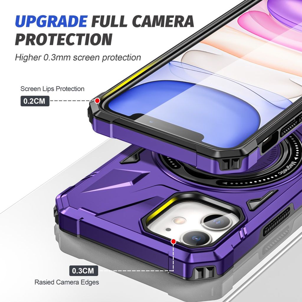 iPhone 11 Kuori Jalusta - Violetti