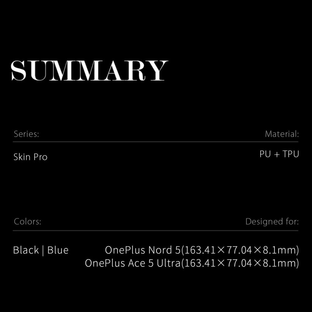 DUX DUCIS OnePlus Nord 5 5G / Ace 5 Ultra 5G Fodral - Svart