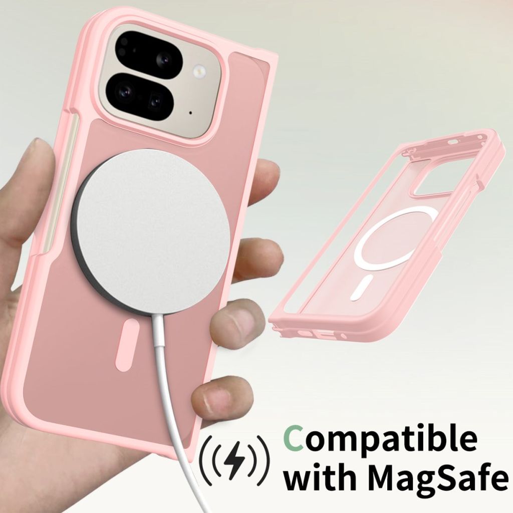 Google Pixel 10 Pro Fold Cover med MagSafe - Lyserød