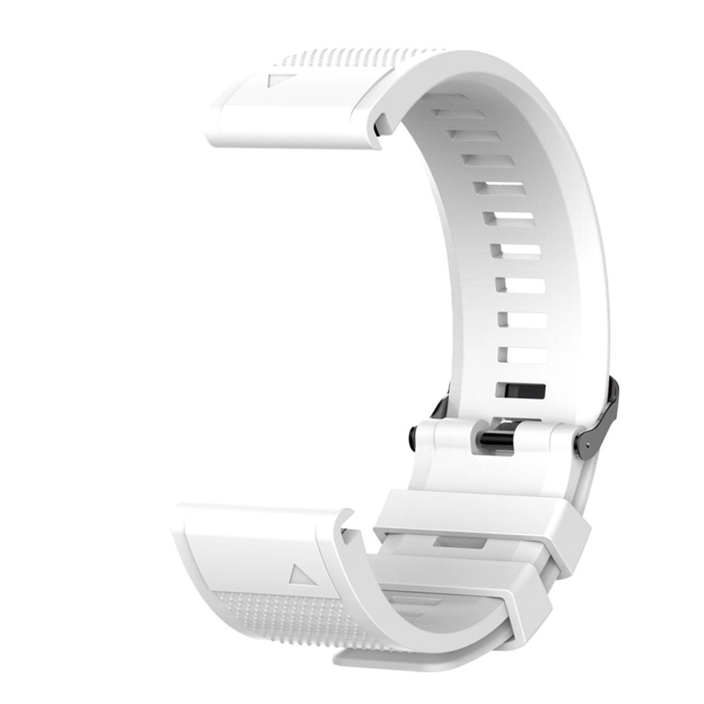 Garmin Fenix 5X/5X Plus/3/3 HR Urrem med Sort Spænde - Hvid