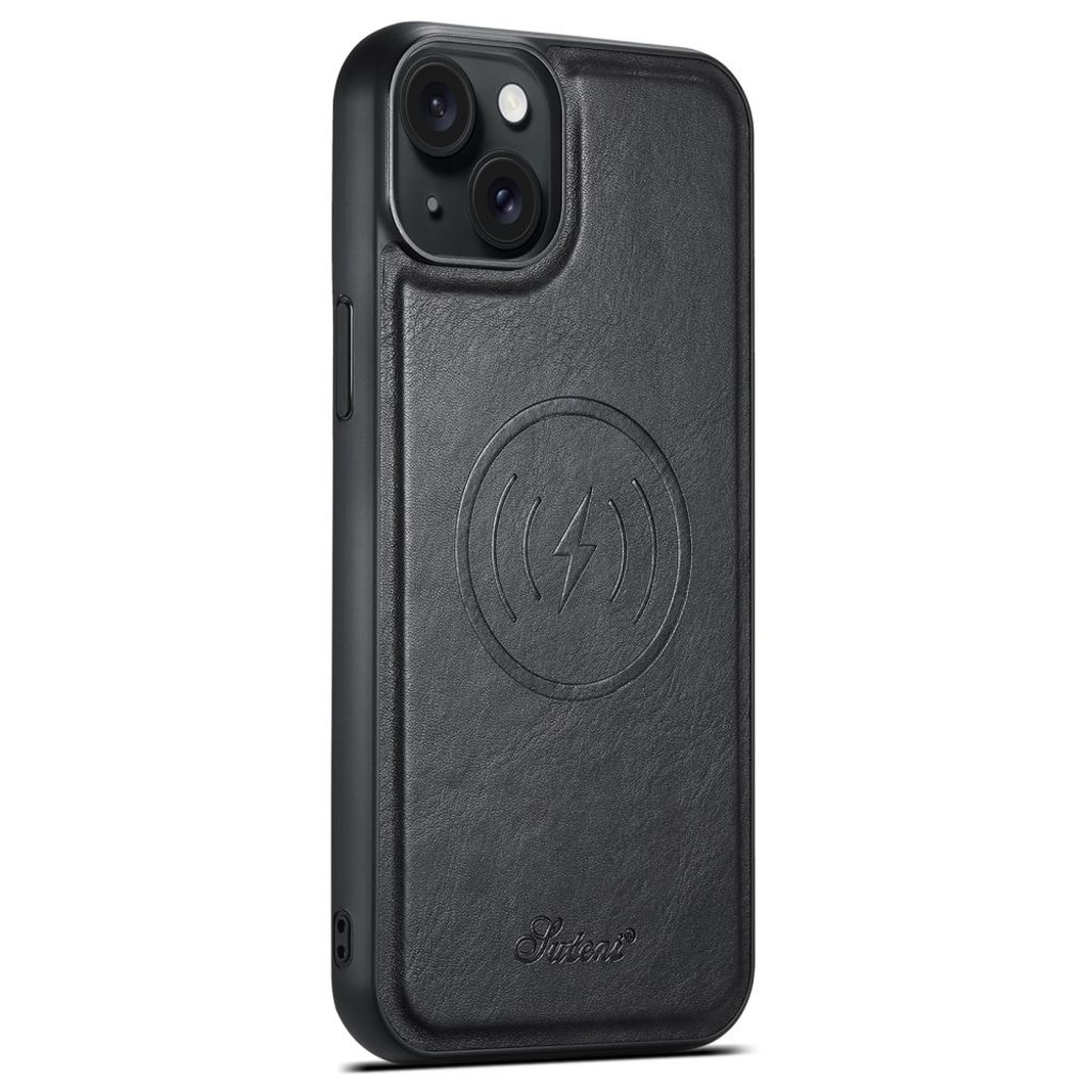 SUTENI iPhone 13 MagSafe-lompakkokuori korttipaikoilla - Musta