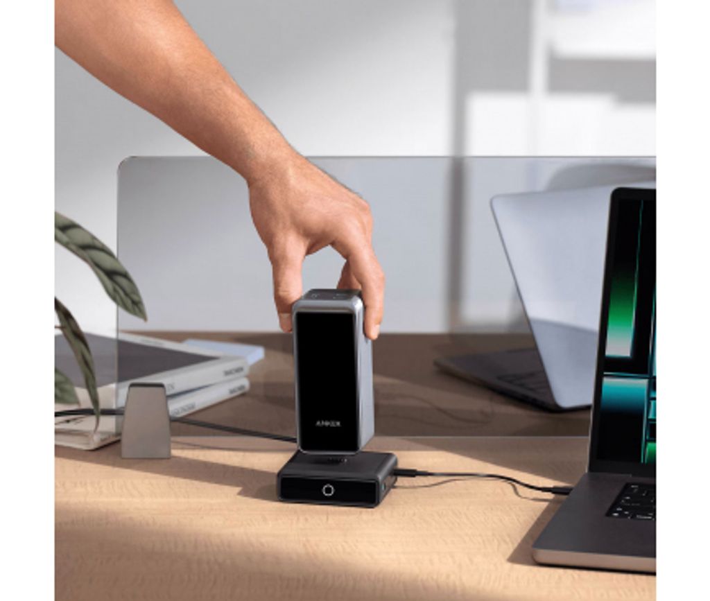 Anker Prime PowerBank Bordoplader 100W 1x Pogo Pin / 1x USB-C / 2x USB-A