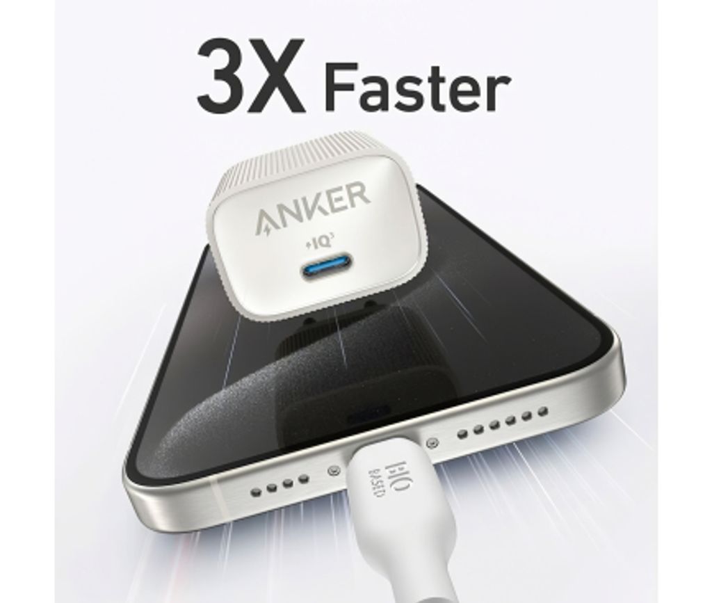 Anker 511 Nano 4 Vægoplader 30W, 3A, 1x USB-C – Hvid