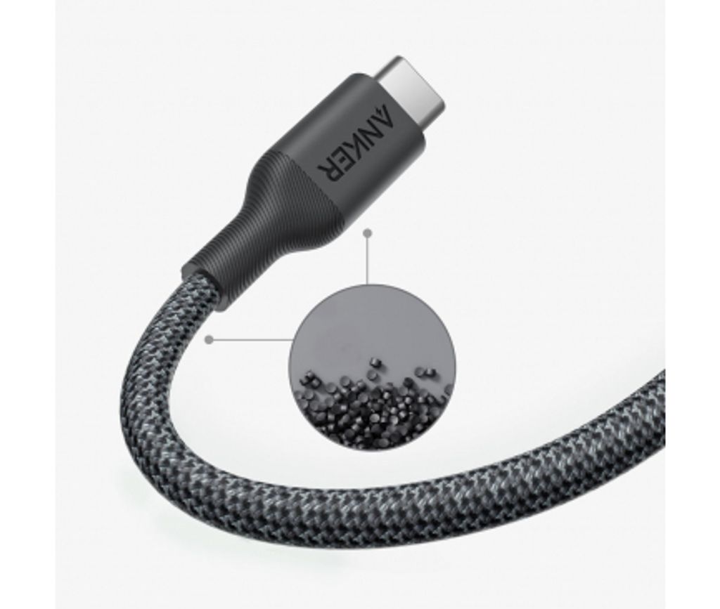 Anker 544 USB-C til USB-C ladekabel 140W, 1,8m - Svart