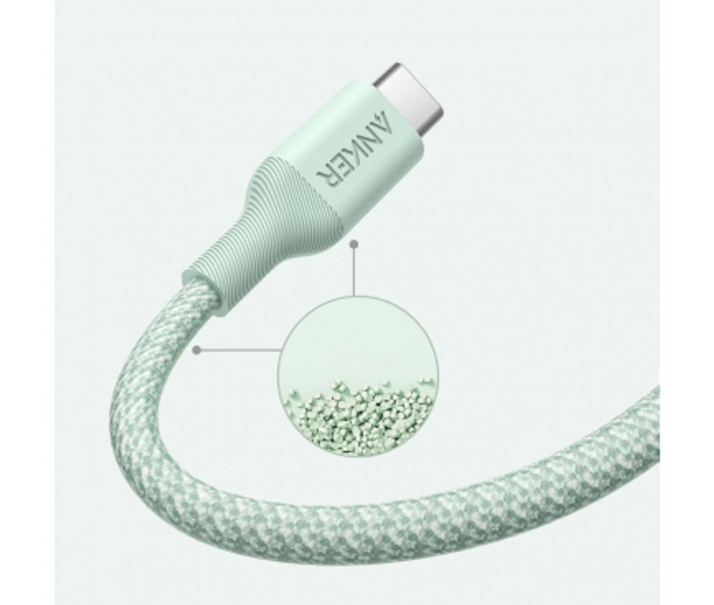 Anker 544 USB-C til USB-C-kabel 140 W, 1,8 m – Grønn