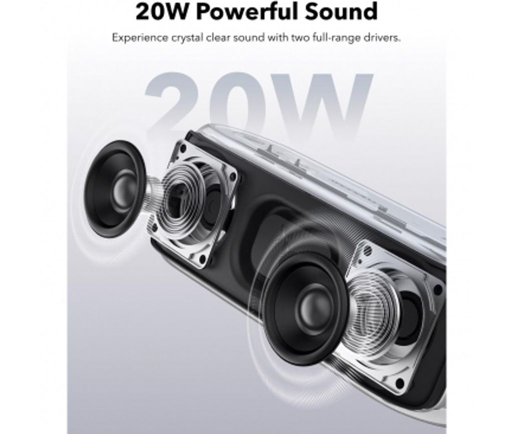 Anker SoundCore Select 2S Bluetooth-högtalare 20W, vattentät – svart