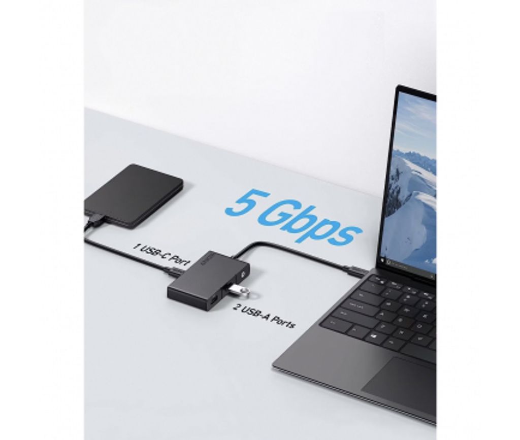 Anker 332 USB-C-keskitin 5-in-1 2x USB-A / 2x USB-C / 1x HDMI - musta