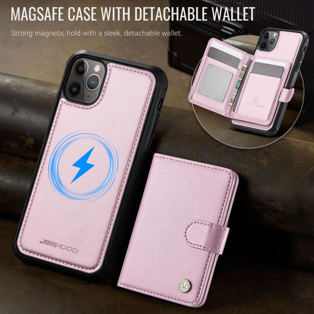 JEEHOOD iPhone 11 Pro Cover med MagSafe - Lyserød