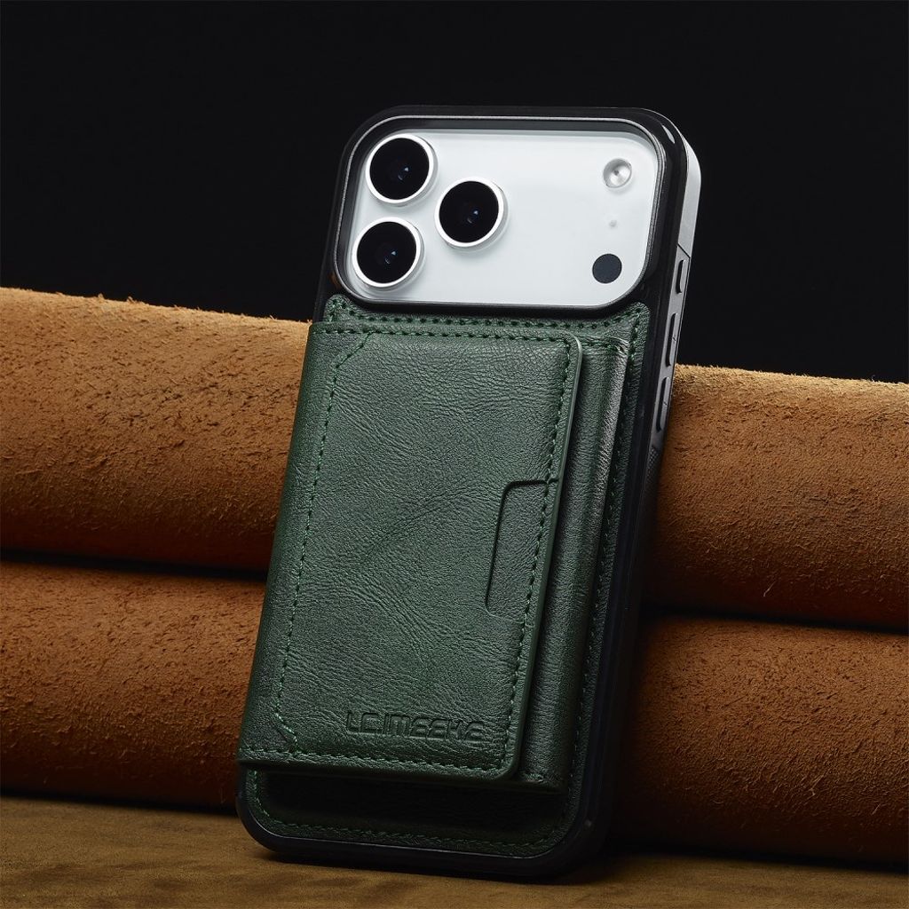 LC.IMEEKE iPhone 17 Pro Max MagSafe cover med pung - Grøn