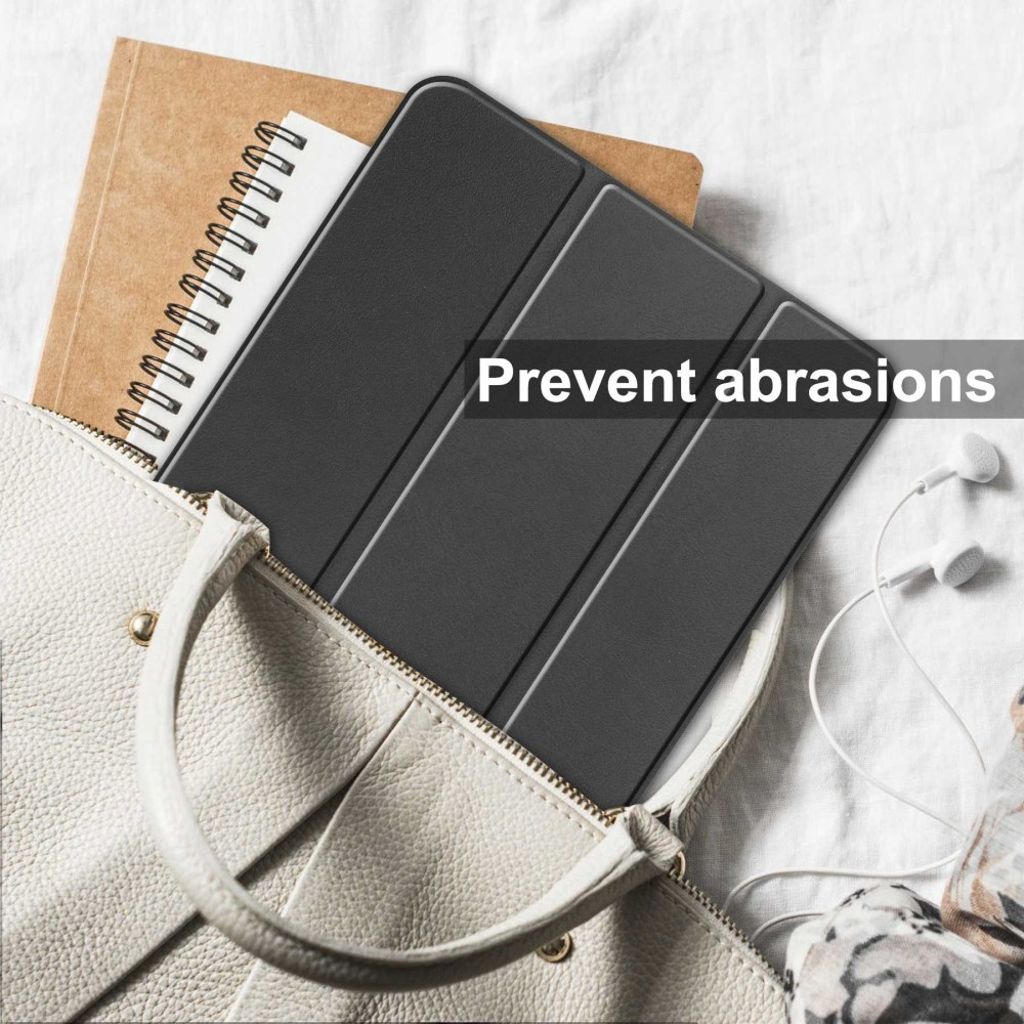 iPad A16 11" 2025 / 10th Gen 10.9" 2022 Tri-Fold Fodral med Pennfack – Svart