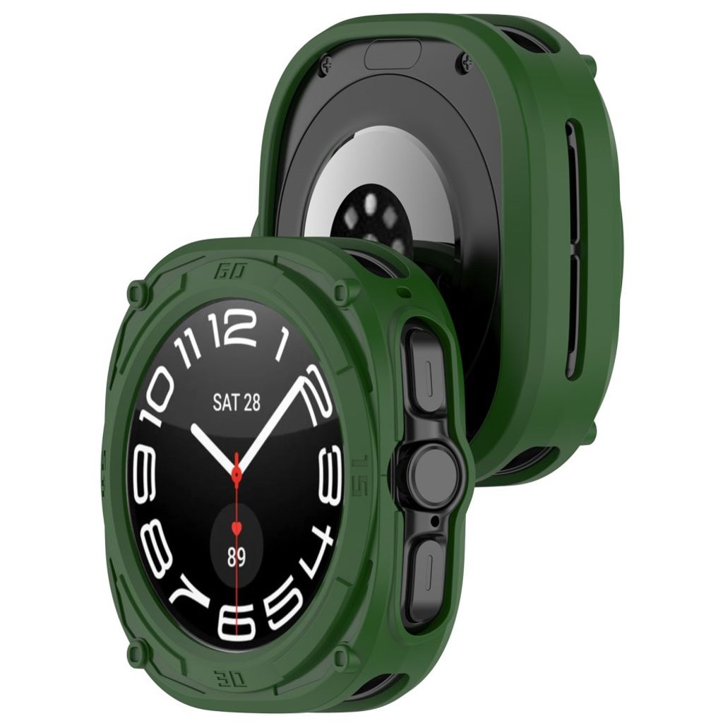 Samsung Galaxy Watch Ultra2 47mm Armor Mecha Støtsikkert Deksel - Grønn