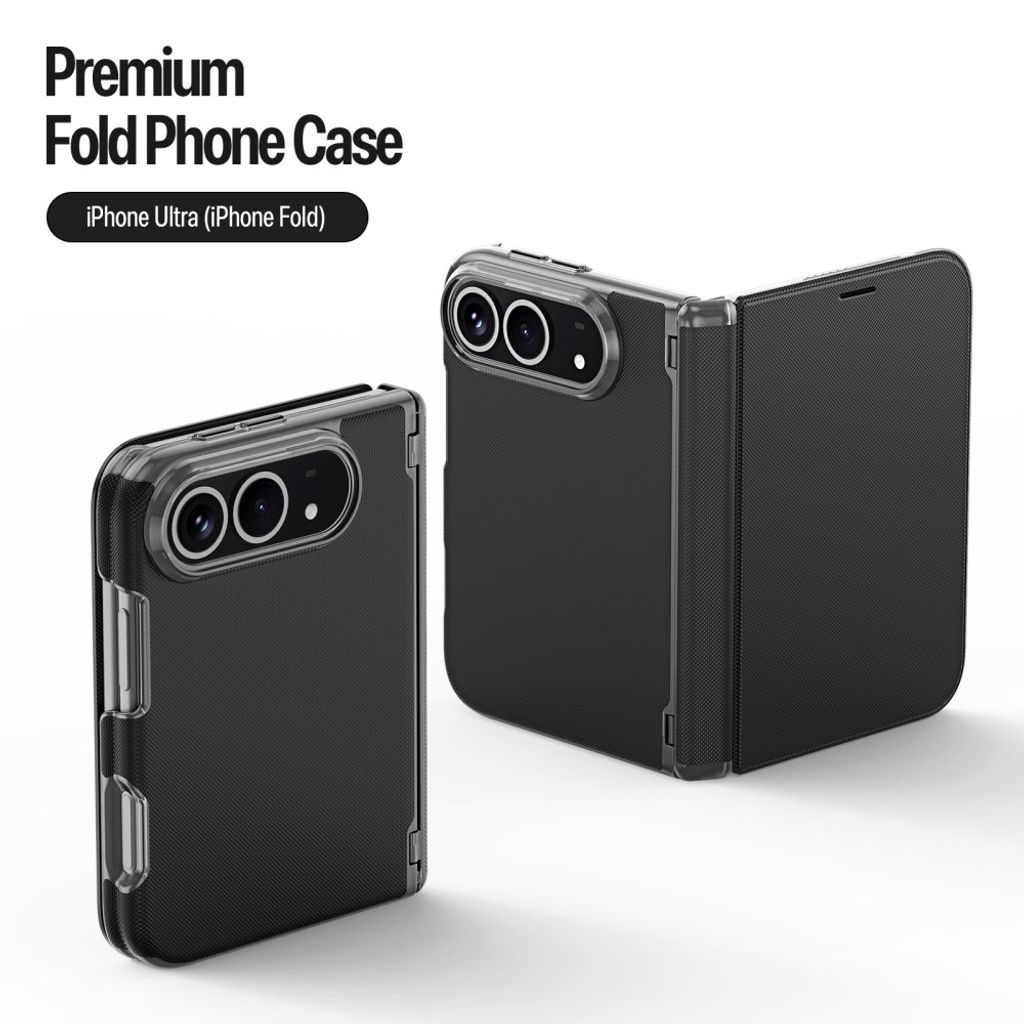 DUX DUCIS iPhone Duo Kotelo korttitaskulla - Musta