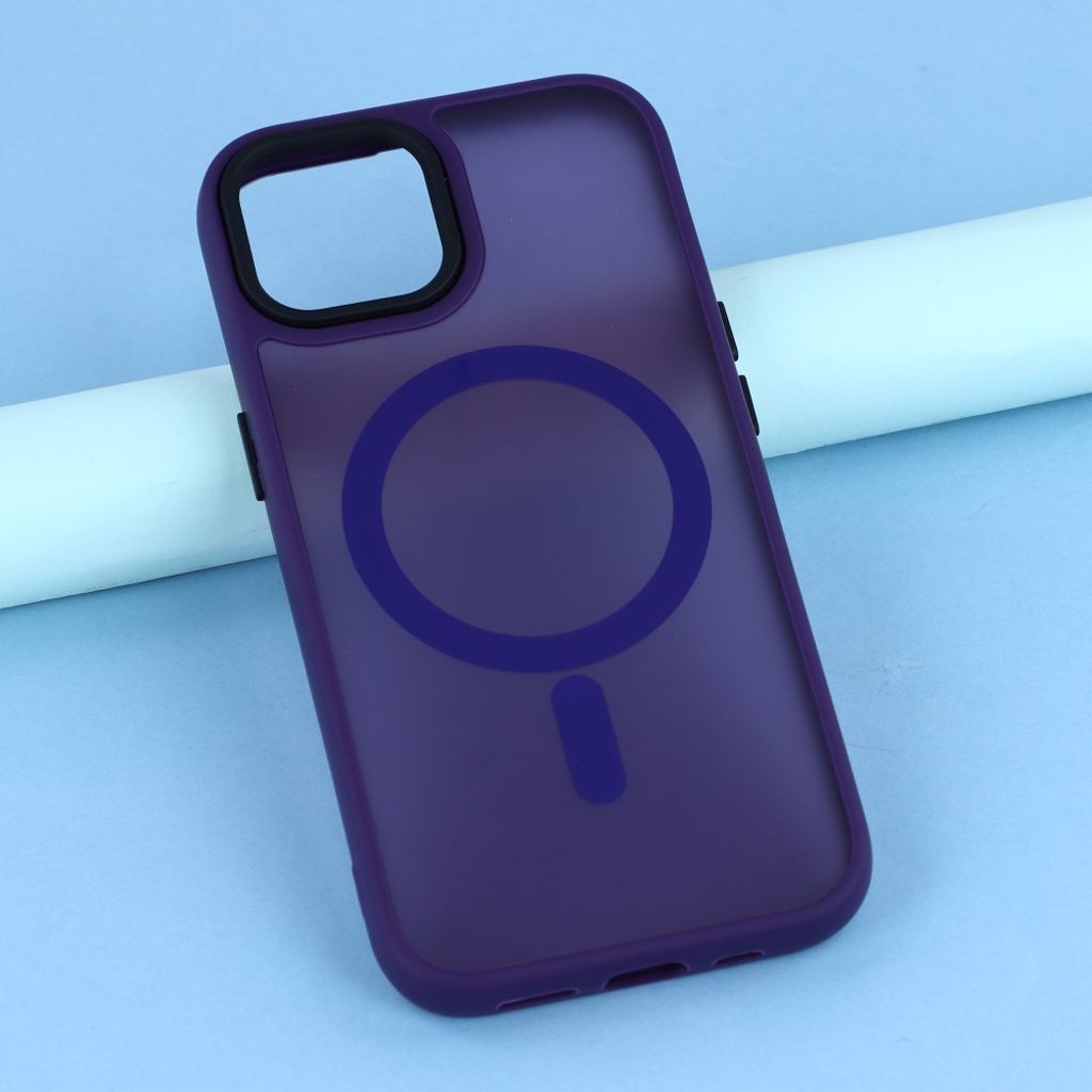 iPhone 15 Plus Kuori MagSafe - Tummanvioletti