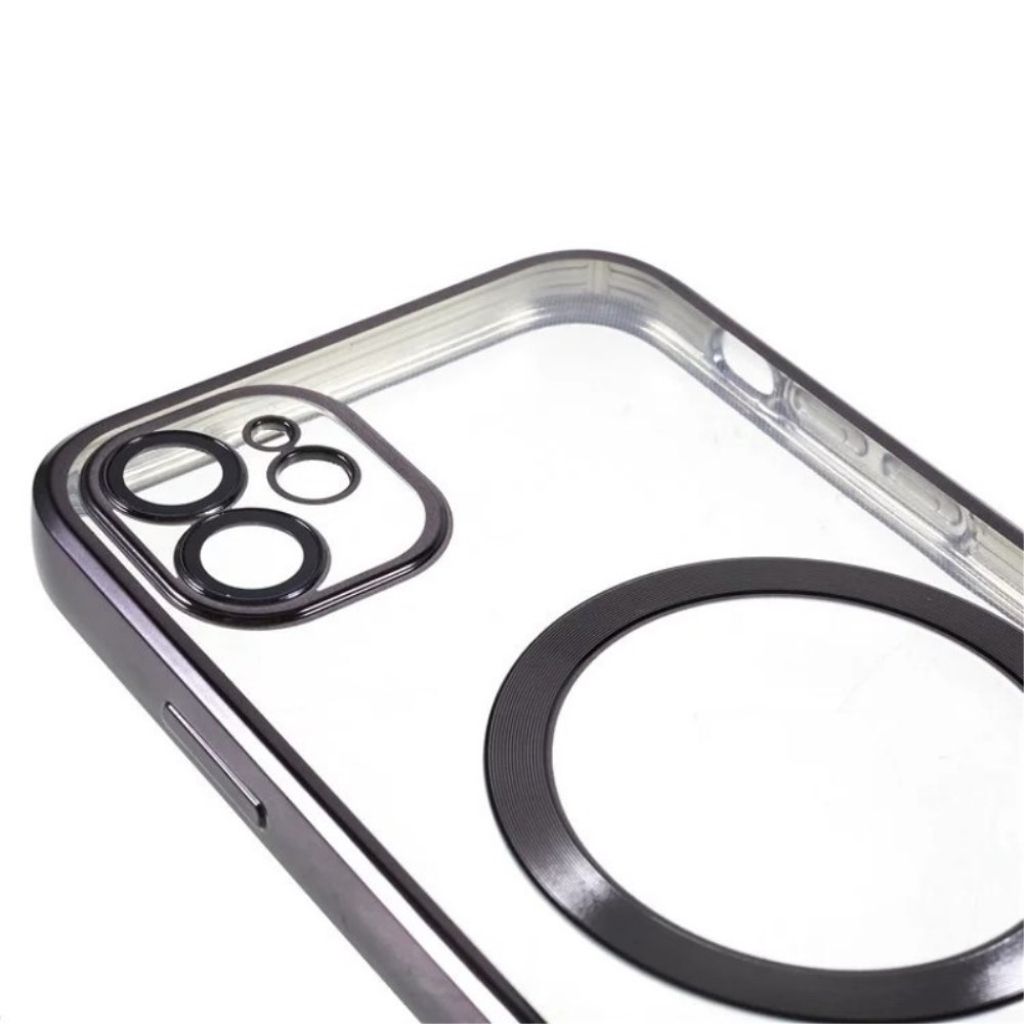 iPhone 11 MagSafe-kompatibelt skal med skärmskydd – Svart