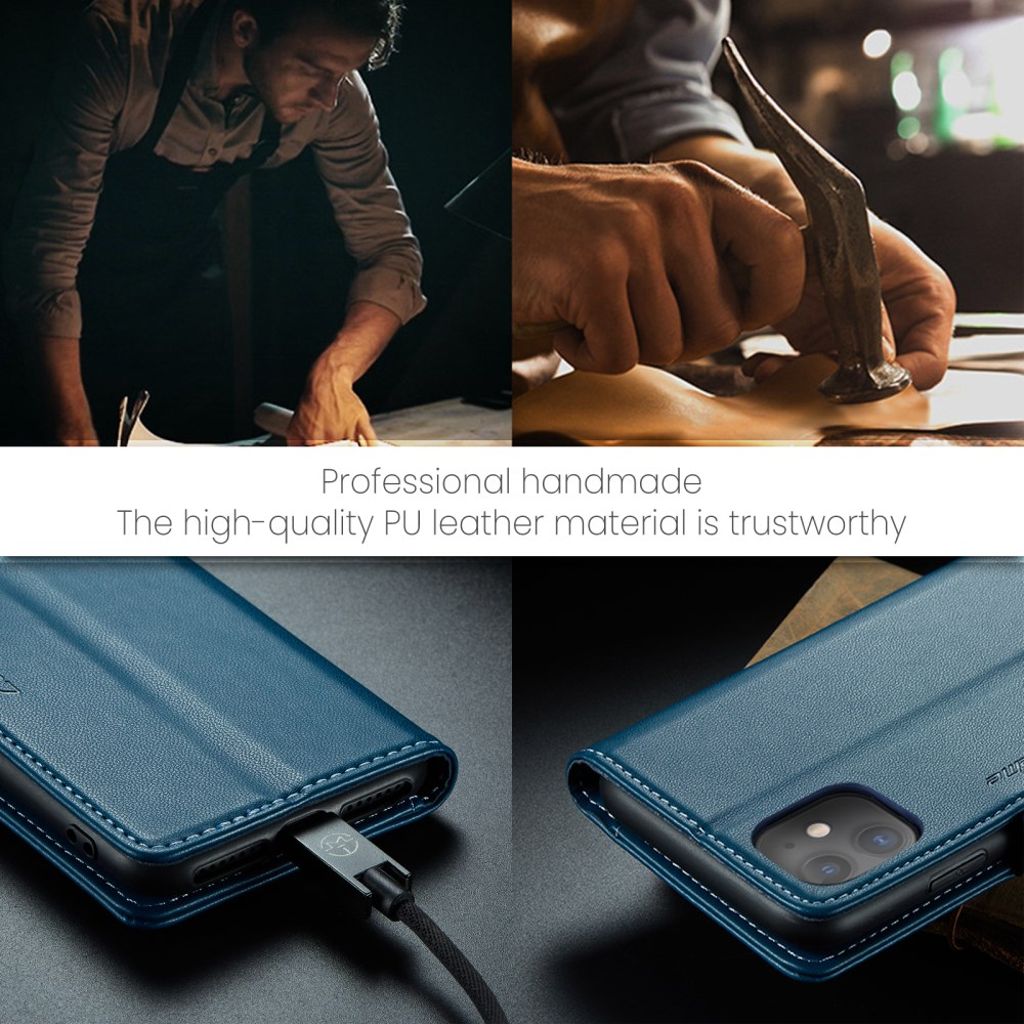 CASEME iPhone 11 Kotelo Korttipaikka - Sininen