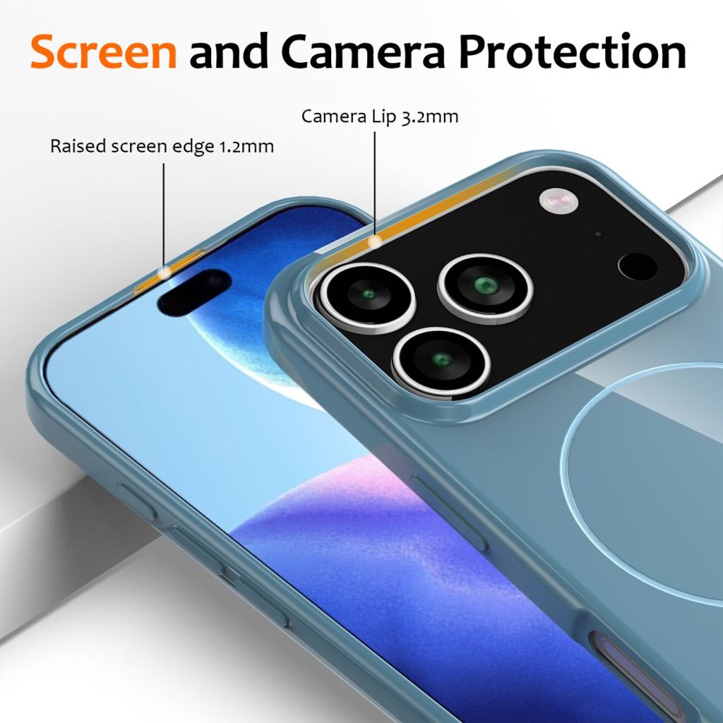 iPhone 17 Pro Max Case with Carrying strap - Blue