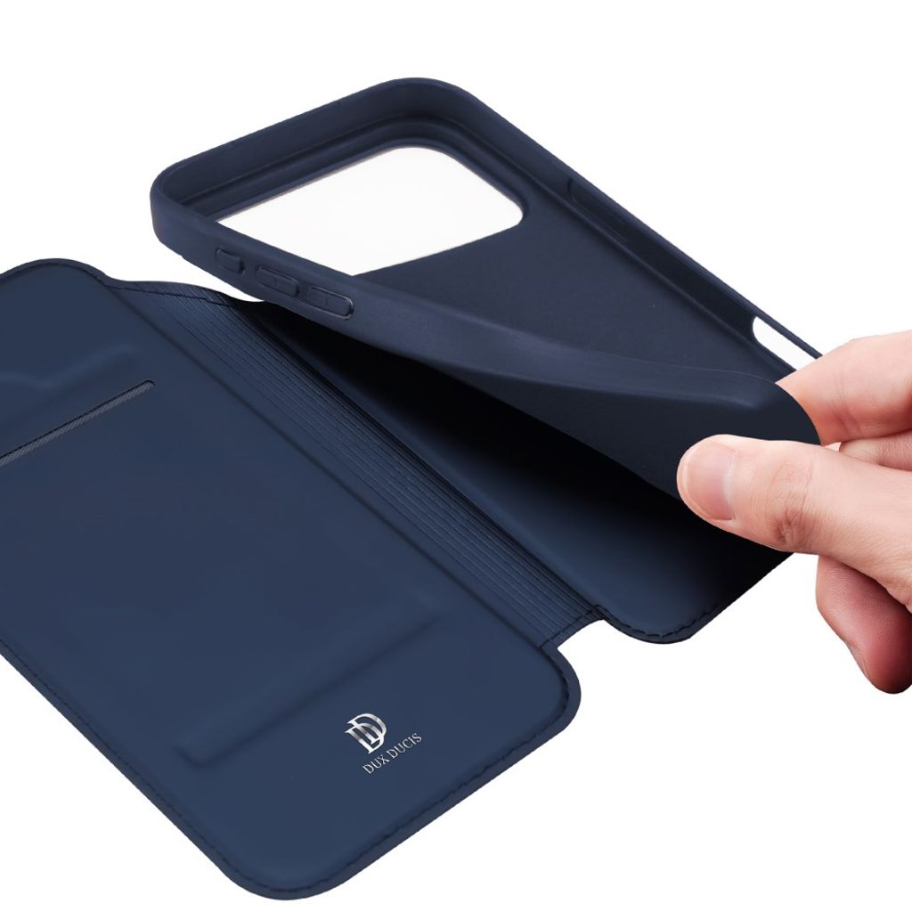 DUX DUCIS iPhone 17 Pro Max Fodral med stativ - Blå