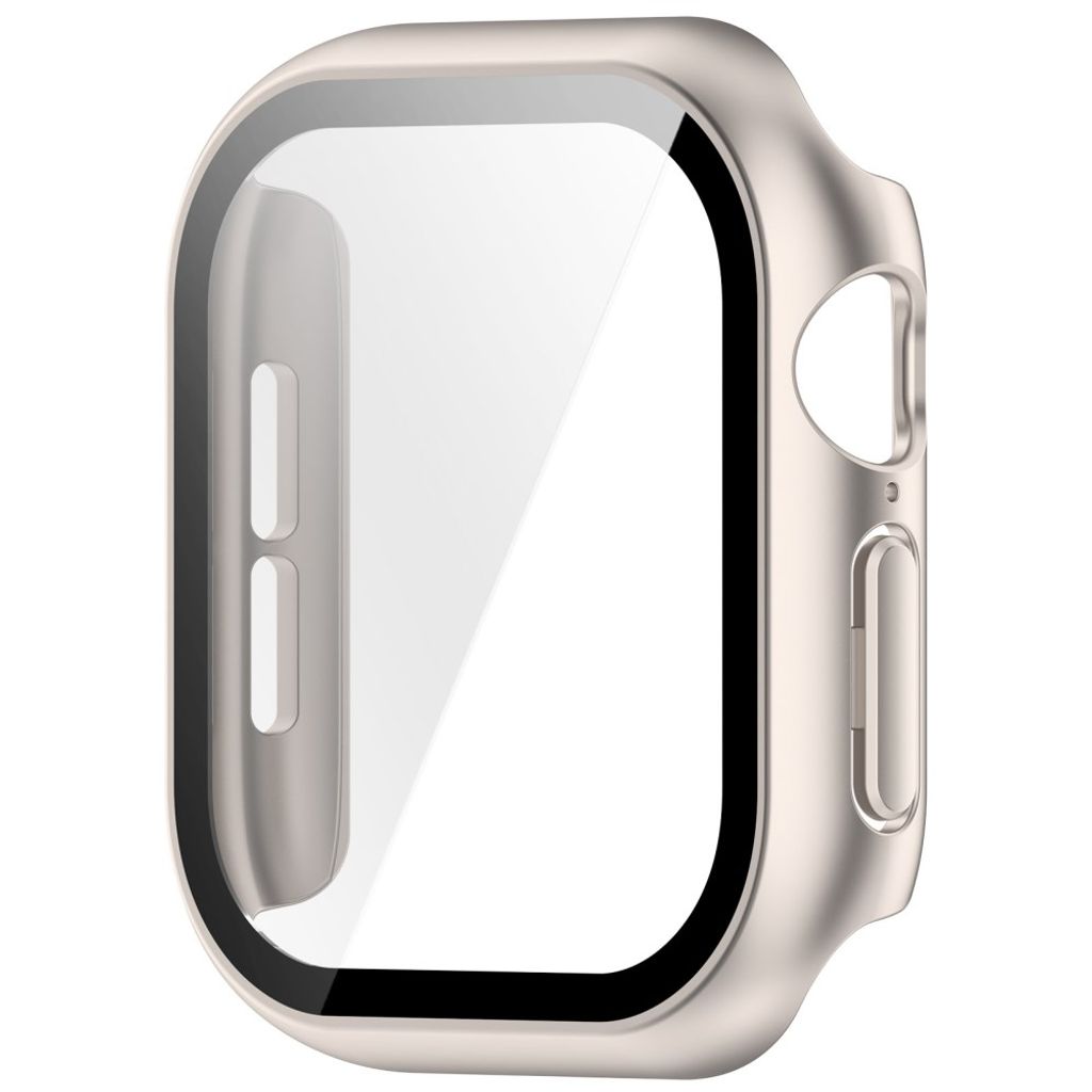 Apple Watch 12 42mm Skal med skärmskydd i härdat glas - Silver