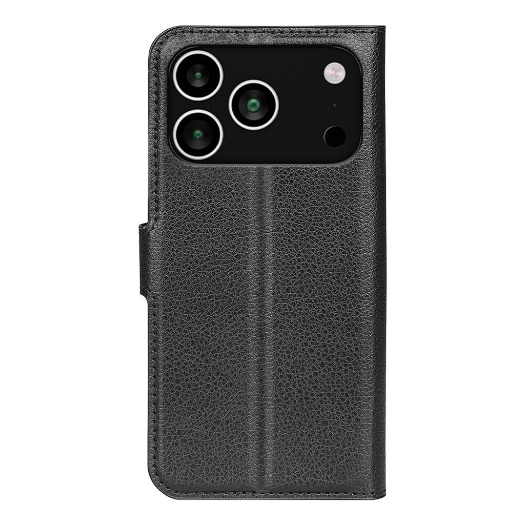 iPhone 18 Pro Max/17 Pro Max Lompakkokotelo PU-nahkaa - Musta