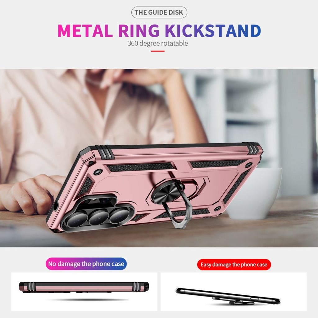 Samsung Galaxy S26 Ultra Deksel Stativ - Rose Gull