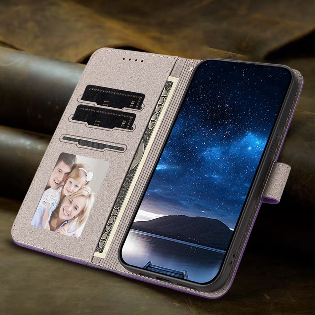 Xiaomi Redmi A5 4G Wallet Cover – Dark Purple