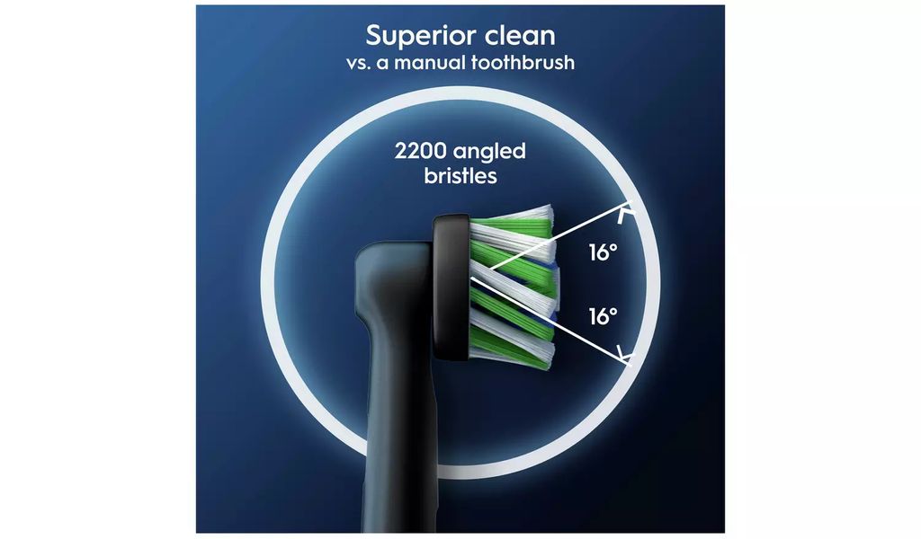 Oral-B tannbørstehode Vitality Pro, CrossAction 4-pakning svart