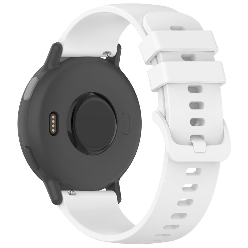 Garmin Forerunner 265 etc. klokkerem i silikon - hvit