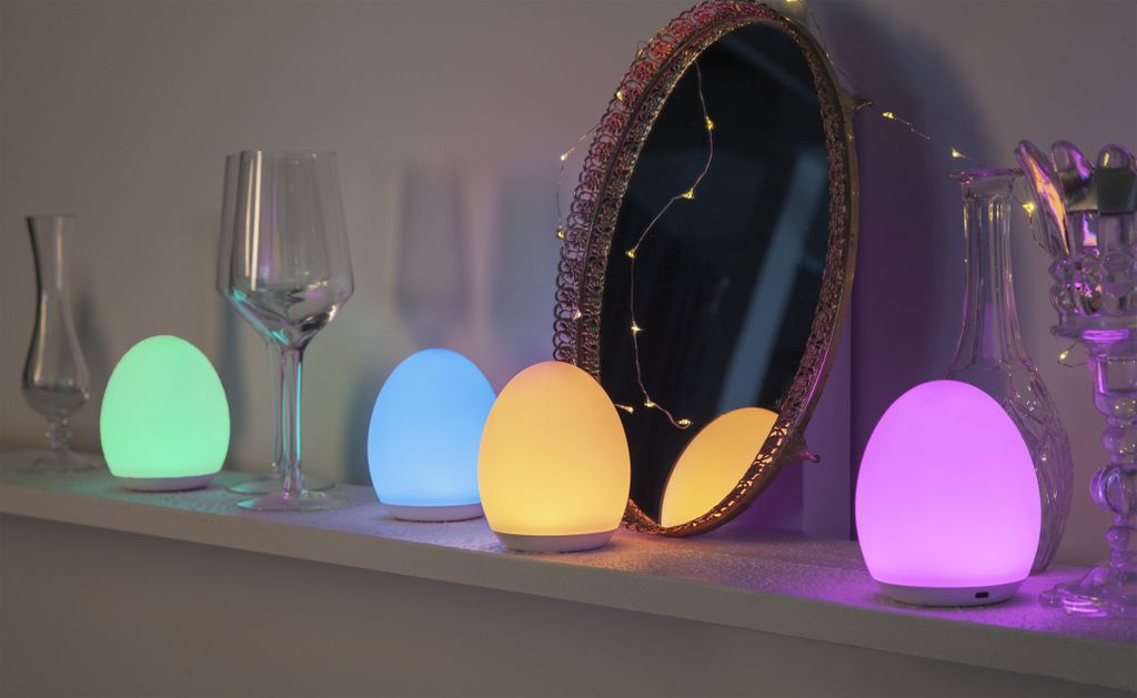 Oval LED-lampe Funktionel Smart Touch