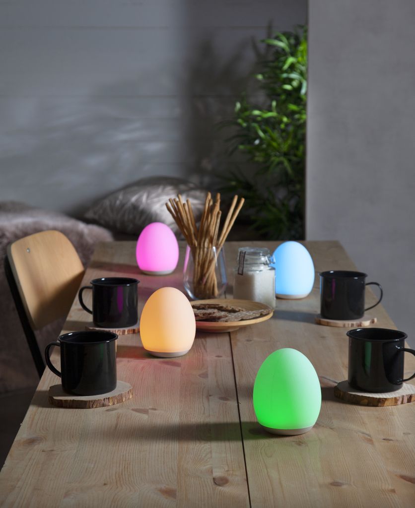 Oval LED-lampe Funktionel Smart Touch