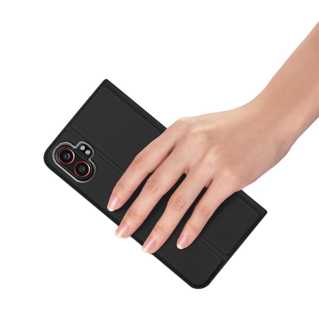 DUX DUCIS mobiletui med kortholder for Samsung Galaxy XCover7 Pro – Svart