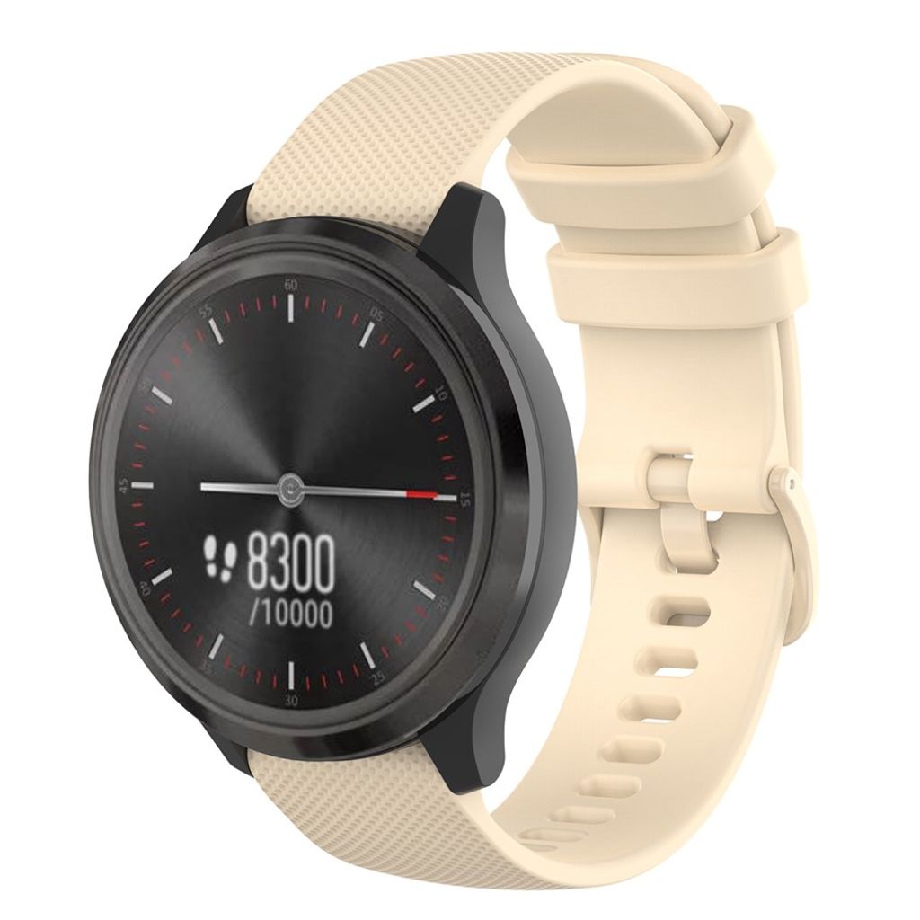 Garmin Venu/Venu SQ/Venu 2 Plus m.fl. Klokkereim i silikon - Beige