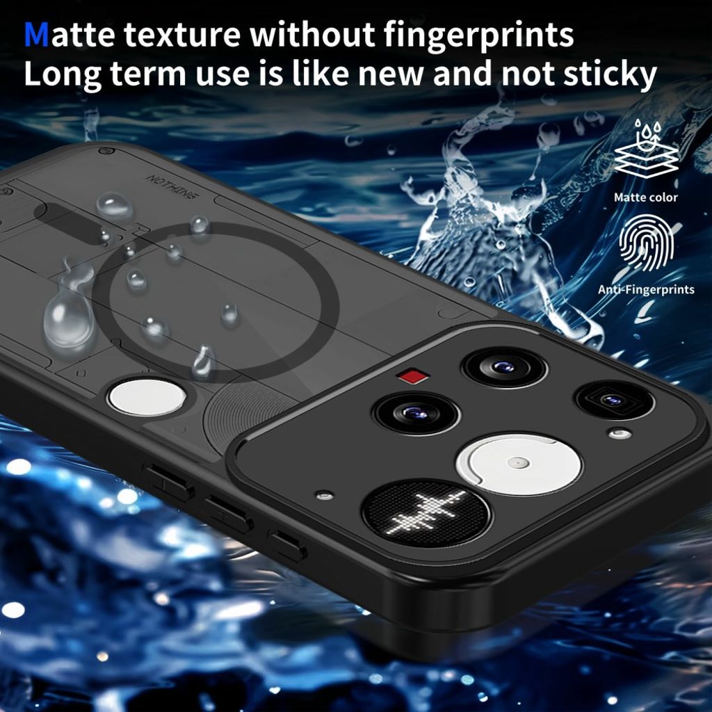 Nothing Phone (3) 5G Cover MagSafe kompatibel - Sort