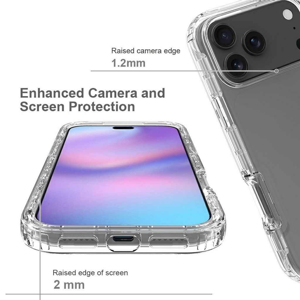 iPhone 18 Pro Max/17 Pro Max deksel med gradert mønster – gjennomsiktig