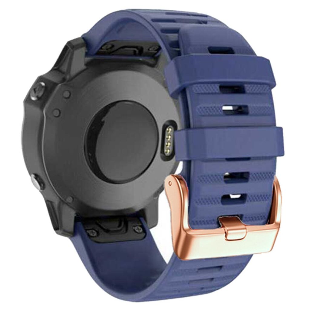 Garmin Fenix ​​​​7S/6S/5S/Instinct 2S etc. Silicone Watch Strap - Dark Blue