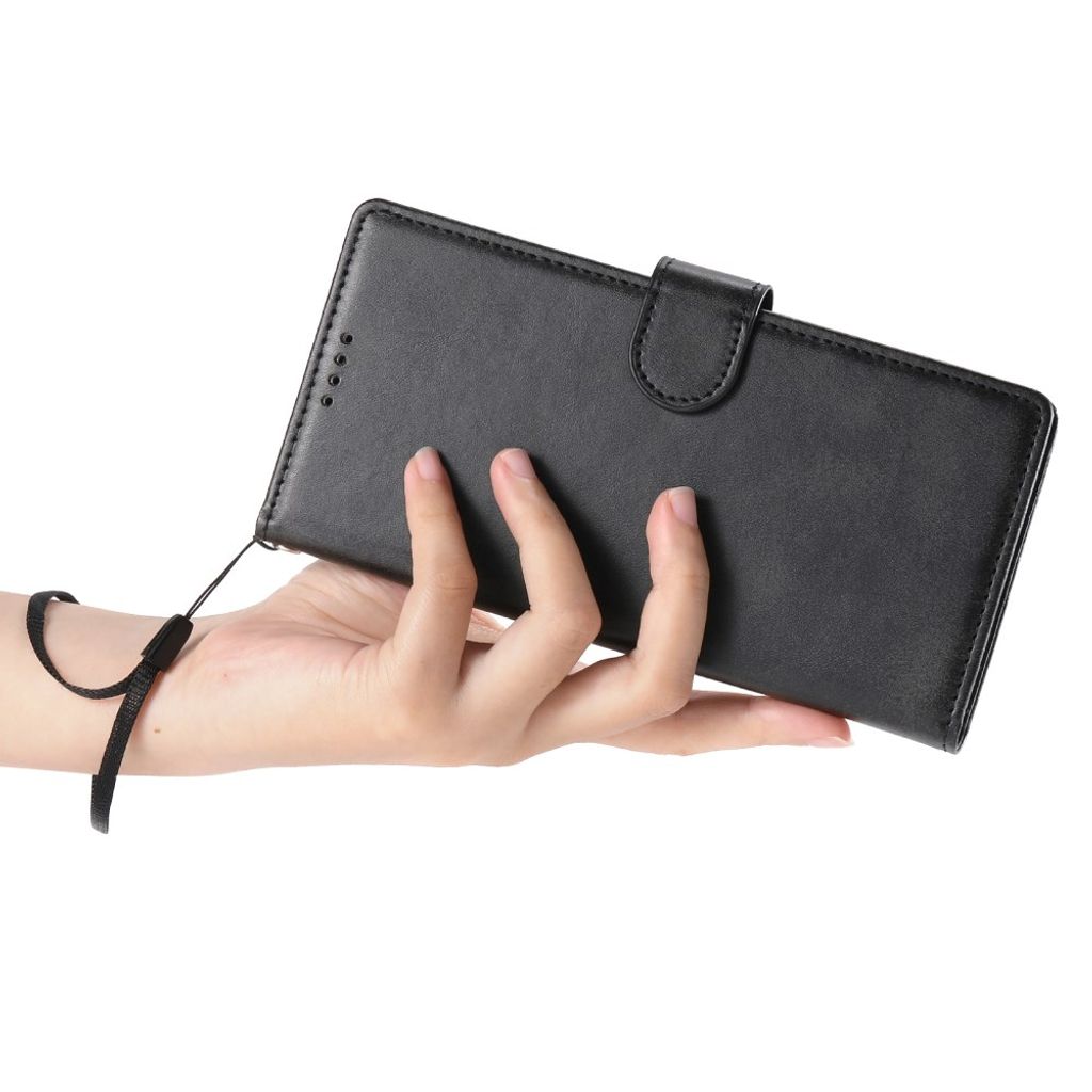iPhone 18 Pro/17 Pro Plånboksfodral PU-läder med Stativ - Svart