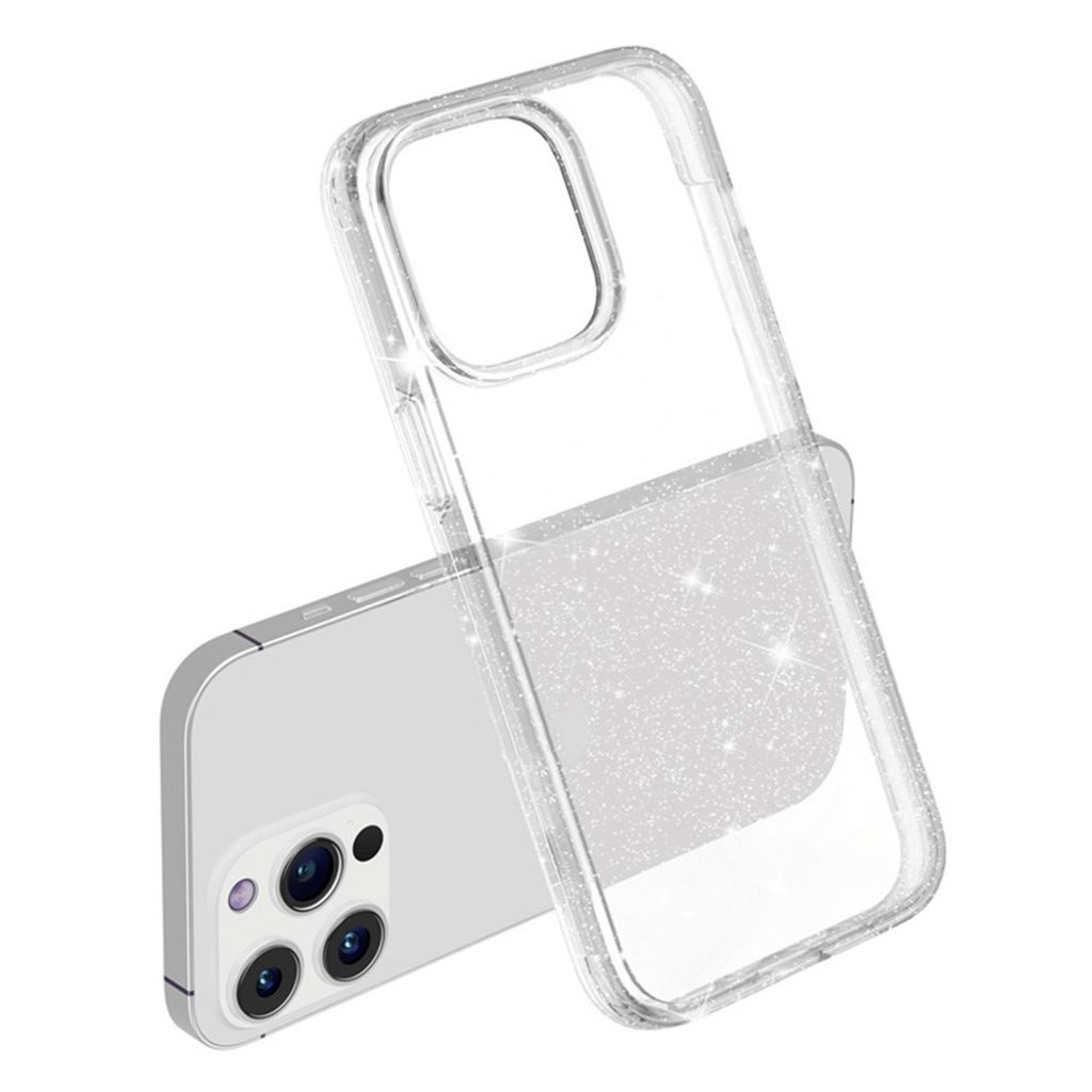 AMORUS iPhone 12 Pro Max Cover Glitter - Hvid