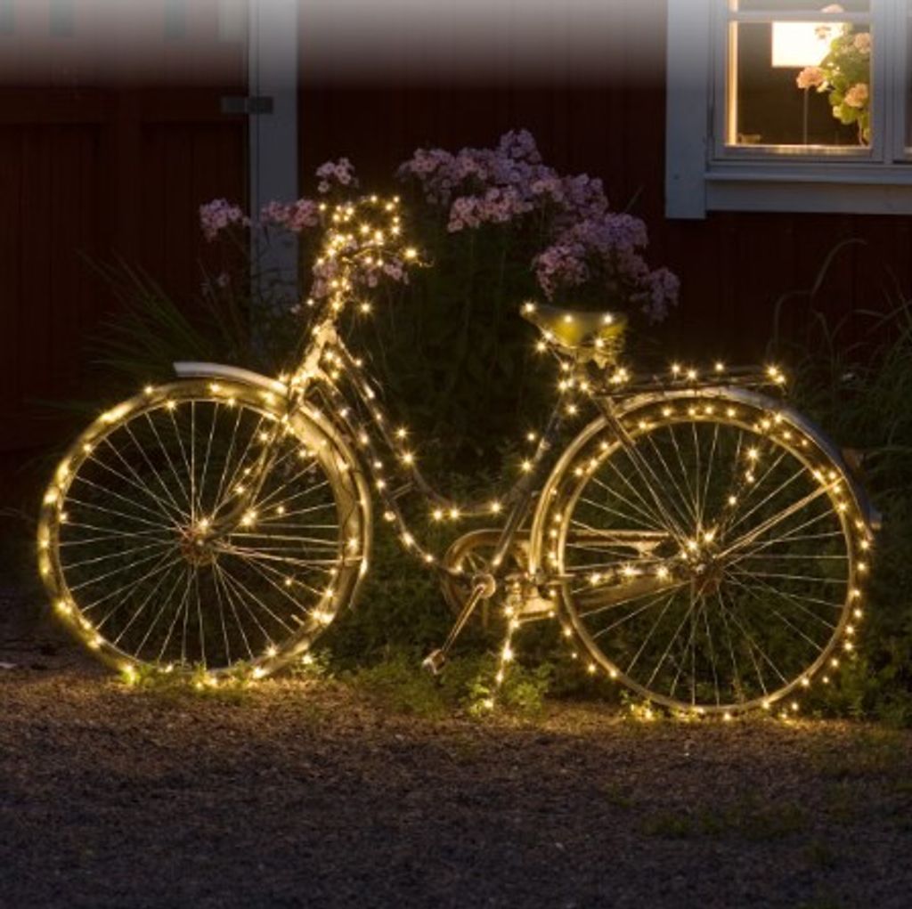 LED Ljusslinga Varmvit 80 LED 12m Transparent Kabel Utomhus/Inomhus