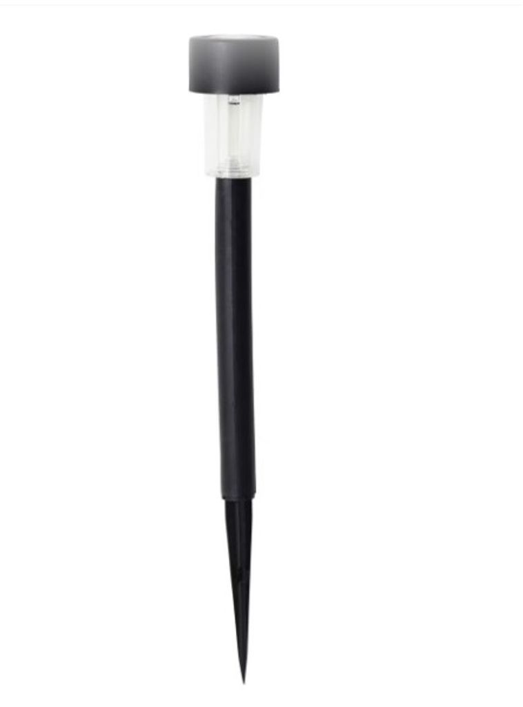 Aurinkokennovalaisimet maapiikillä kukkapenkkiin ja kulkuväylille, 3 kpl - musta