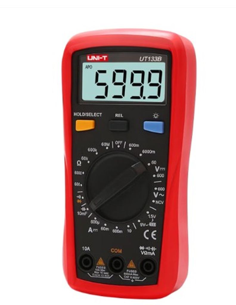 UNI-T UT133B Digitaalinen Yleismittari 600V 10A NCV-toiminnolla