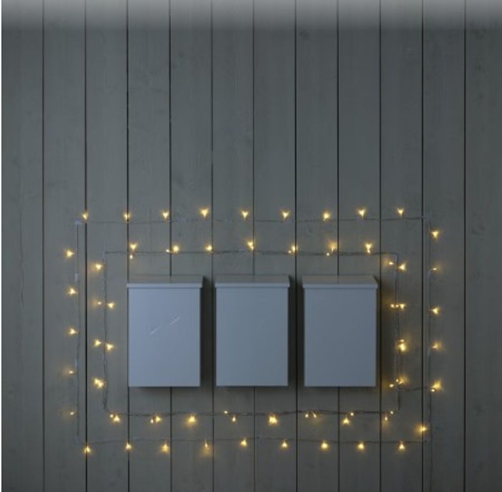 LED Lichtslinger Warmwit 120 LED 19m Transparante Kabel Buiten/Binnen