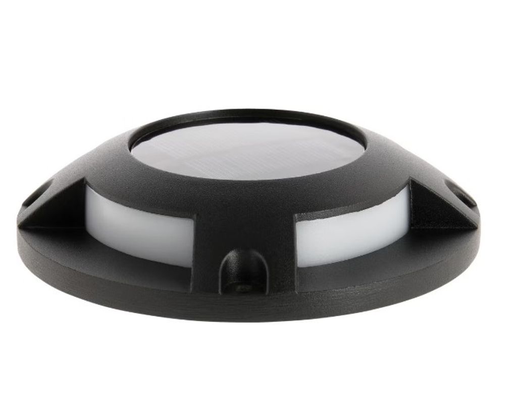 Aurinkokennokäyttöinen decklight 12 cm – 1 kpl, musta