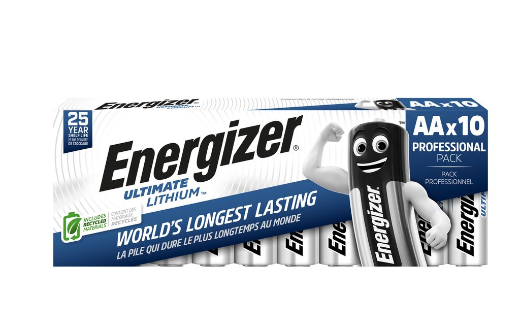 ENERGIZER ULTIMATE LITHIUM AA -akku L91 1,5 V - 10 kpl