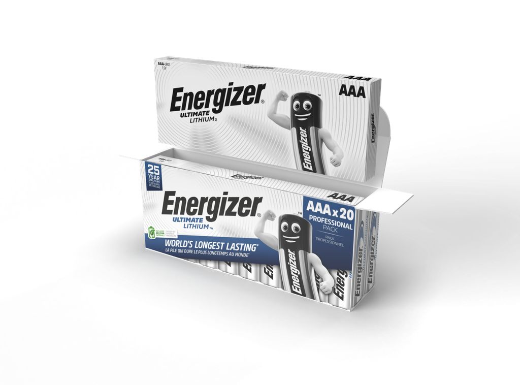 Energizer Lithium AAA-batterijen 1,5V - verpakking van 20 stuks