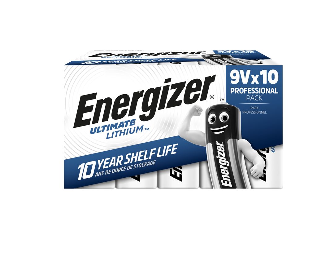 Energizer Ultimate Lithium 9V 522 - 10-pak