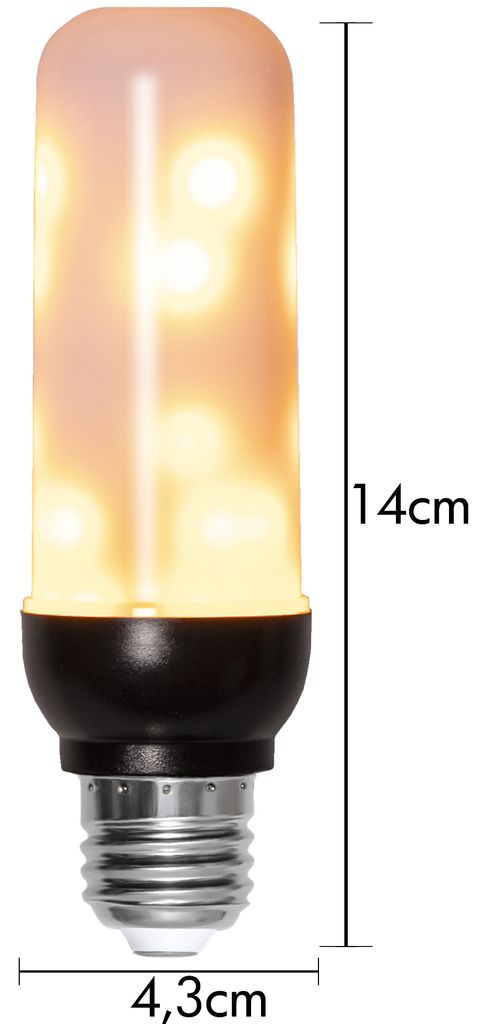 LED-lampa E27 T40 Flame 1600K 80lm
