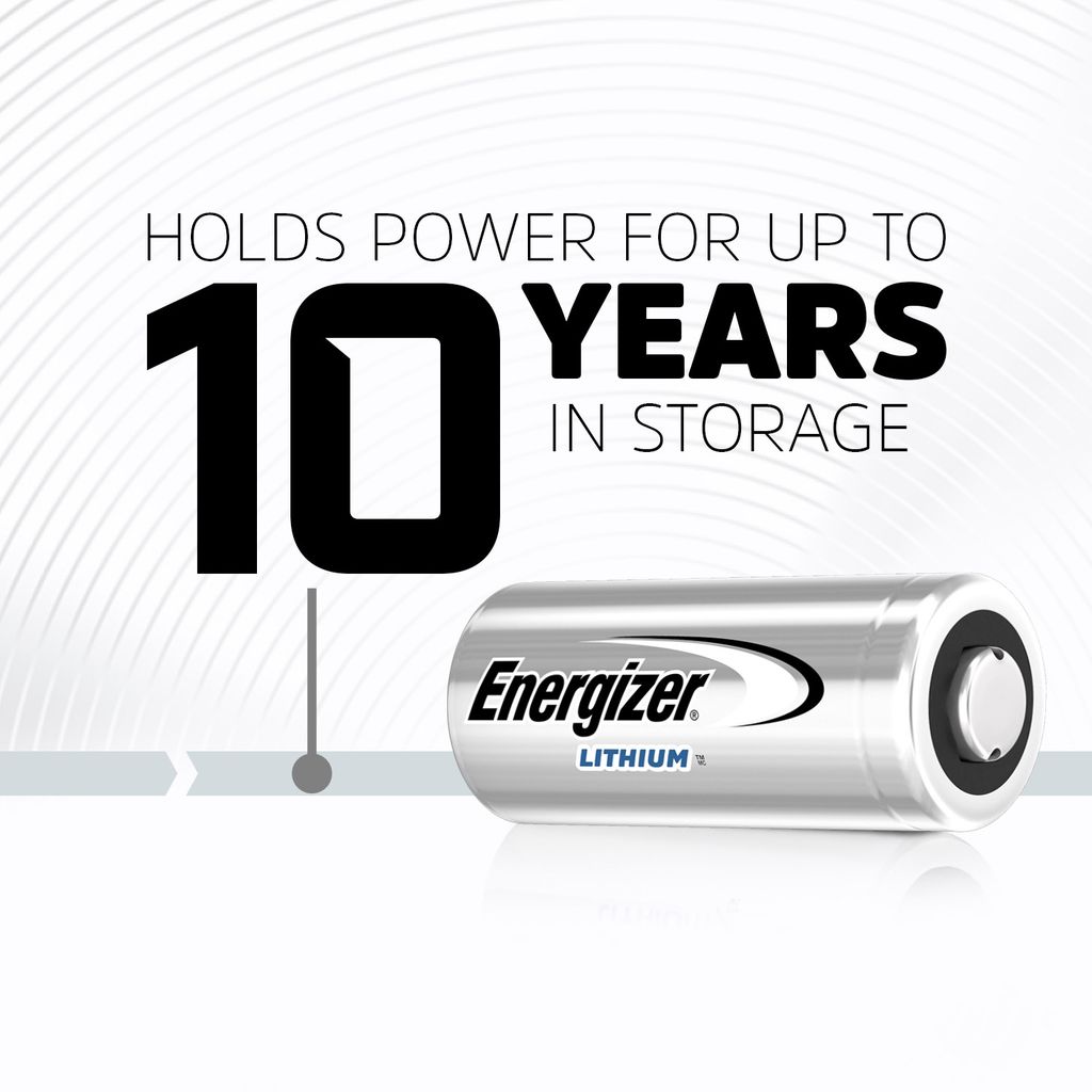 Energizer Lithium Photo CR123A 3V lithiumbatterij - verpakking van 10 stuks
