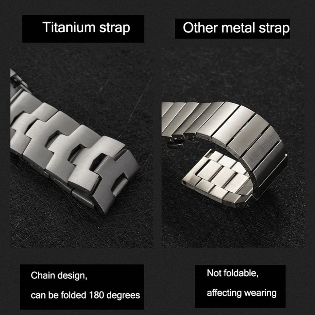 Apple Watch 42 / 41/ 40 / 38mm Klockarmband i titanlegering - Grå